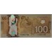 CANADA 2011 . ONE HUNDRED 100 DOLLARS . POLYMER BANKNOTE . WITH THE BRAILLE FIXTURE/FEATURE